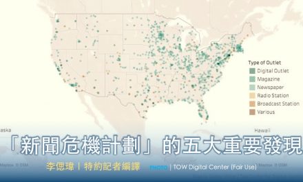 🇺🇸「新聞危機計劃」的五大重要發現