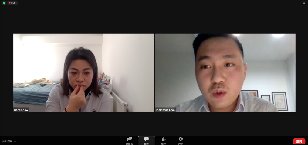 Fiona Chow（左）和周浩霖（右）皆提到獨裁者與現實的脫節之處是可突破的破口，但也提醒，獨裁者是會進化的。（陳曦截圖）