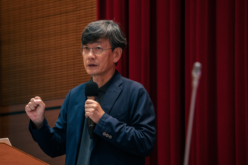 孫石熙分享美中對抗局勢下的南韓視角。（王崴漢攝影）