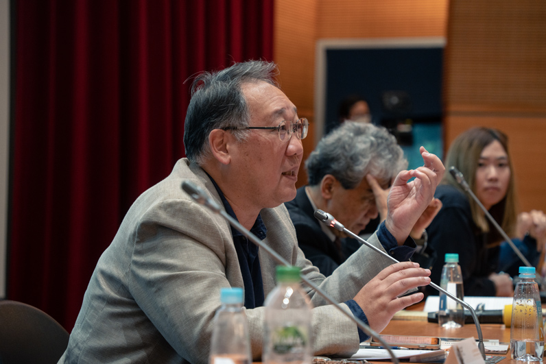 《聯合報》副總編輯郭崇倫點出國際媒體對台海衝突存在一些誤解。(王崴漢攝影) 《聯合報》副總編輯郭崇倫點出國際媒體對台海衝突存在一些誤解。(王崴漢攝影)