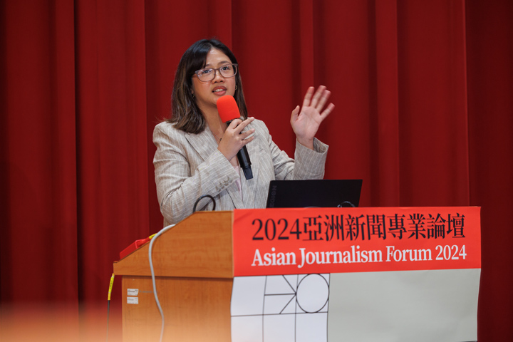 黎恩認為菲國媒體在杜特蒂時期，對於民粹領袖反應太過被動，最後導致失去人民信任。（特約攝影鄭宇辰攝）