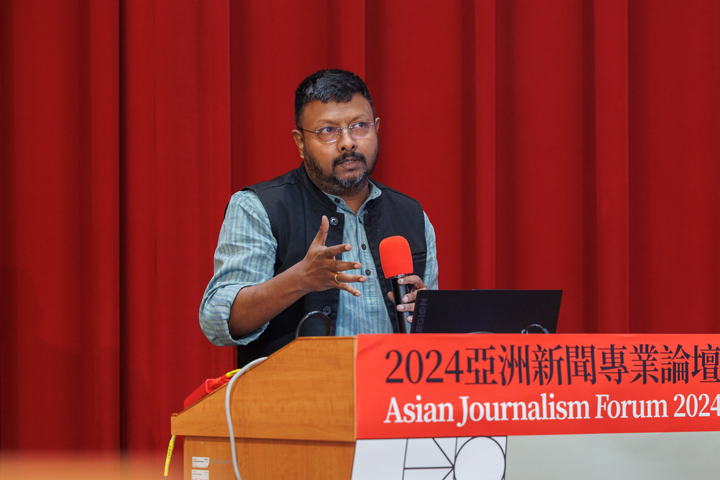 阿尼爾指出，印度政治極化現象愈演愈烈，尤其是在莫迪的印度人民黨執政期間更為嚴重。（特約攝影鄭宇辰攝）