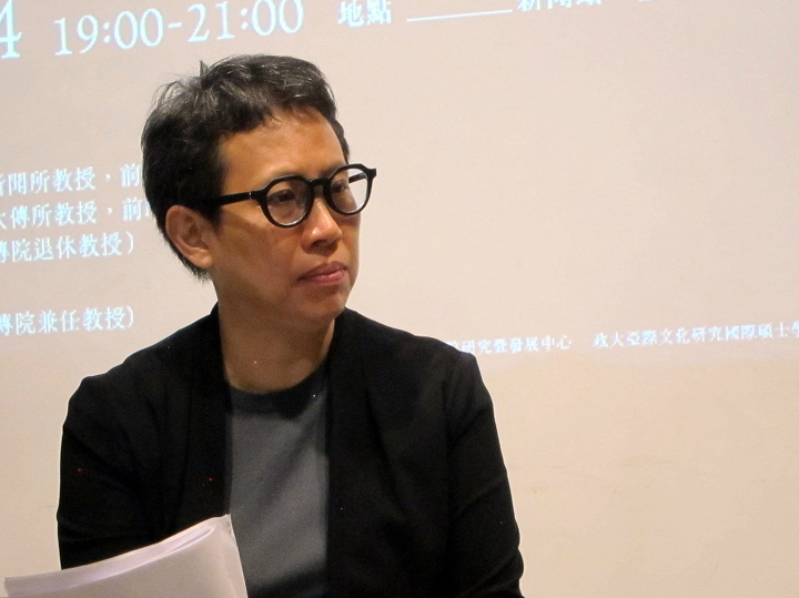 政媒共生造成新聞工作者勞動條件的侷促令王維菁頗有感觸。（特約記者陳洧農攝）