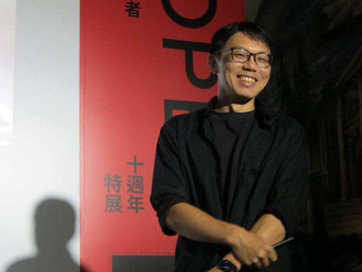 黃世澤表示，自己在大學時期便展現對影像敘事的濃厚熱情。（特約記者陳洧農攝）