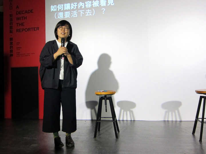 張潔平認為，在離散狀態下，媒體或許不再是高高在上的發聲塔，而是必須「匍匐」在社群身邊，回應在地的真實需求。 （特約記者陳洧農攝）