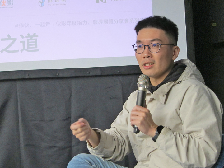 許明恩強調第一手經驗在AI時代的重要性。(特約記者陳洧農攝) 許明恩強調第一手經驗在AI時代的重要性。(特約記者陳洧農攝)
