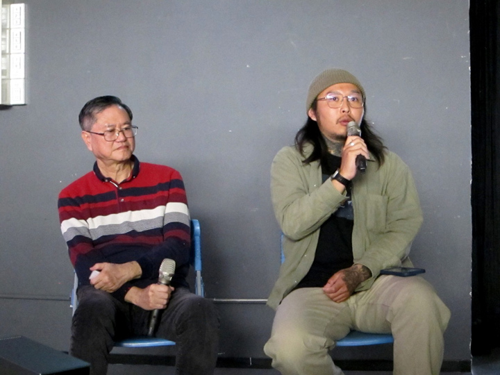黃政嘉認為，「衝擊性的畫面」有利影像的傳播。（特約記者陳洧農攝）