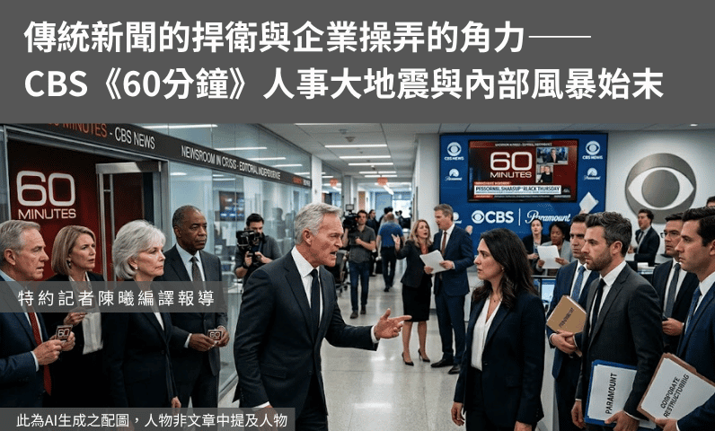 傳統新聞的捍衛與企業操弄的角力——CBS《60分鐘》人事大地震與內部風暴始末