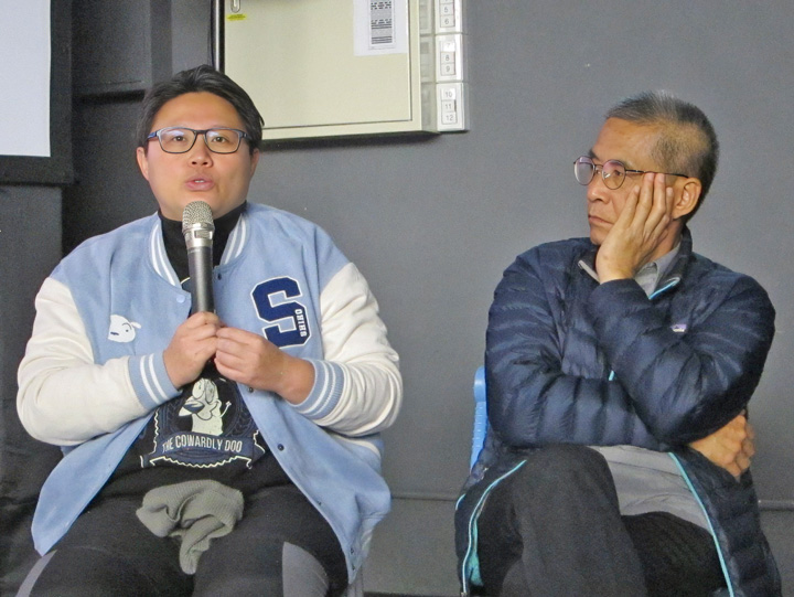 梁德珊驚訝地發現在高雄有個「沒人會說中文」的韓語社區。(特約記者陳洧農攝) 梁德珊驚訝地發現在高雄有個「沒人會說中文」的韓語社區。(特約記者陳洧農攝)