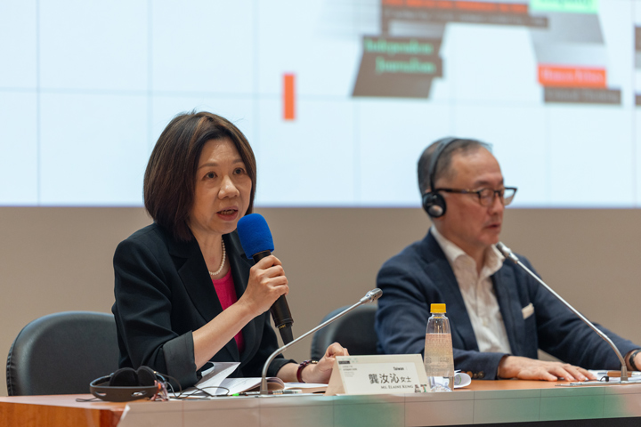 龔汝沁回應與會者提問。(蔡昕翰攝) 龔汝沁回應與會者提問。(蔡昕翰攝)