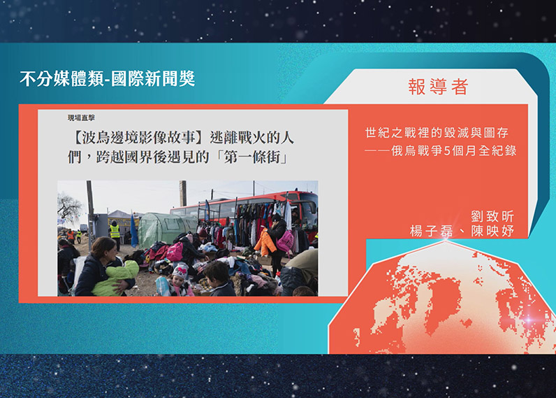 第21屆卓越新聞獎不分媒體類國際新聞獎