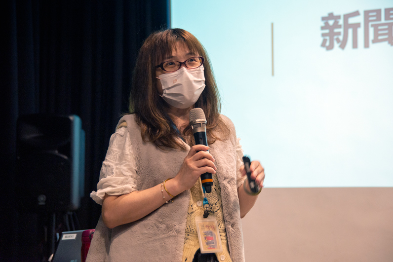 林妏純認為立法規範「平台問責」立法精神是好的，但許多細節規定卻不合理。（特約記者劉艾波攝）