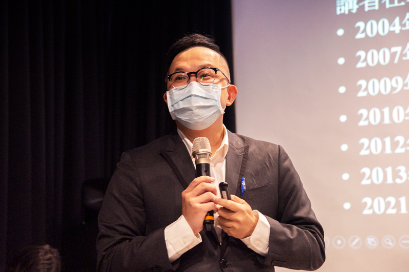 許哲仁說：「我們不希望政府透過立法讓平台變成言論自由的打手。」（特約記者劉艾波攝）