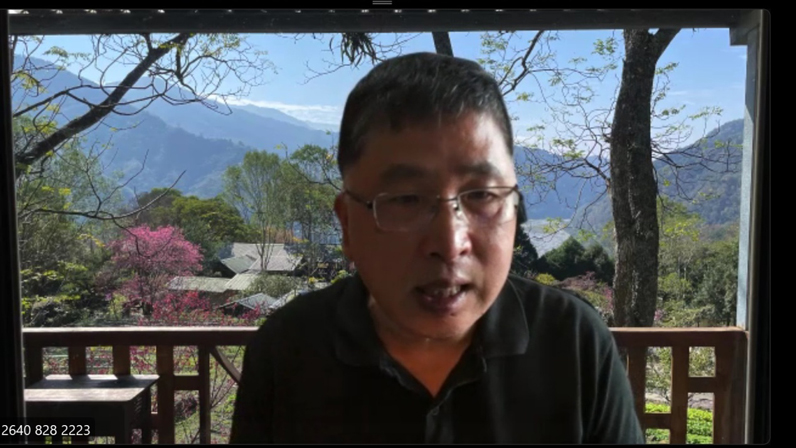 陳順孝表示，華視作為公廣集團的一員，受到諸多限制，又必須自負盈虧，導致面臨困境。（特約記者陳洧農擷圖）
