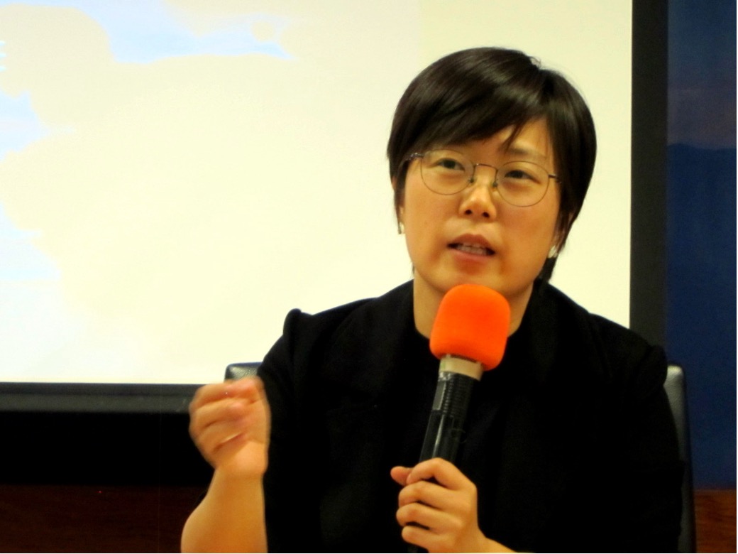 張潔平 張潔平表示,現在所有的內容產業是平等地在競爭,不能像過去一樣只視同業界的彼此為對手。(陳洧農攝)