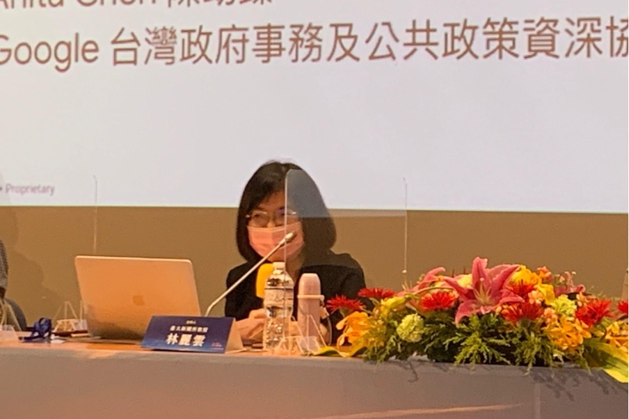 林麗雲表示，台灣要有健全的新聞業，才能走過如今的「寒冬」。（陳曦攝）