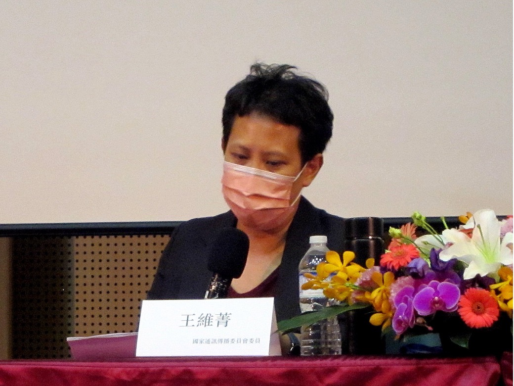 王維菁指出,政商媒的利益共構集團是非常令人擔憂的現象。(特約記者陳洧農攝) 王維菁指出,政商媒的利益共構集團是非常令人擔憂的現象。(特約記者陳洧農攝)