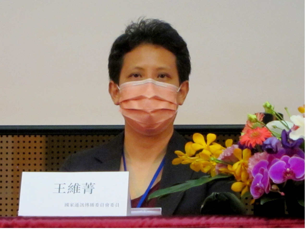 王維菁對NCC審查機制的弊病直言不諱。(特約記者陳洧農攝) 王維菁對NCC審查機制的弊病直言不諱。(特約記者陳洧農攝)