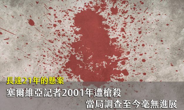 長達21年的懸案　塞爾維亞記者2001年遭槍殺  當局調查至今毫無進展