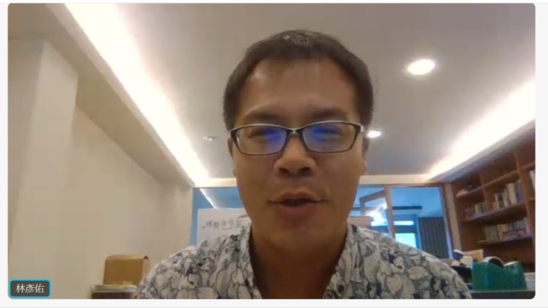 林彥佑表示，有學生因為怕家長責罵，會私下偷偷看抖音。（特約記者陳洧農翻攝自媒觀會客室線上討論）