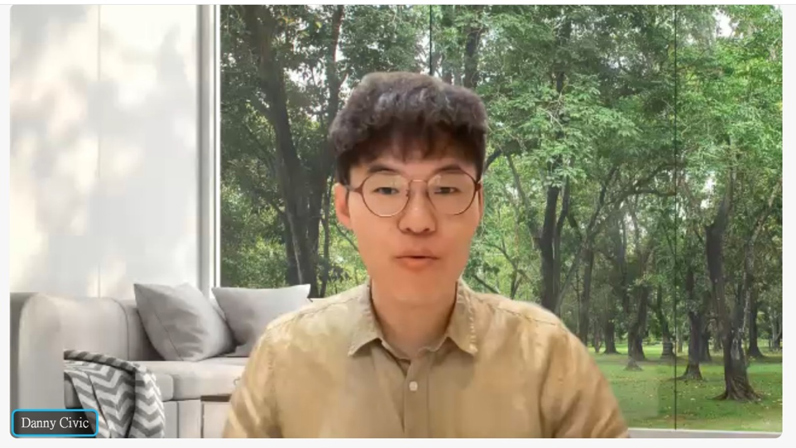 近幾年間學生們注意力彈性疲乏的現象令呂昱達擔憂。（特約記者陳洧農翻攝自媒觀會客室線上討論）