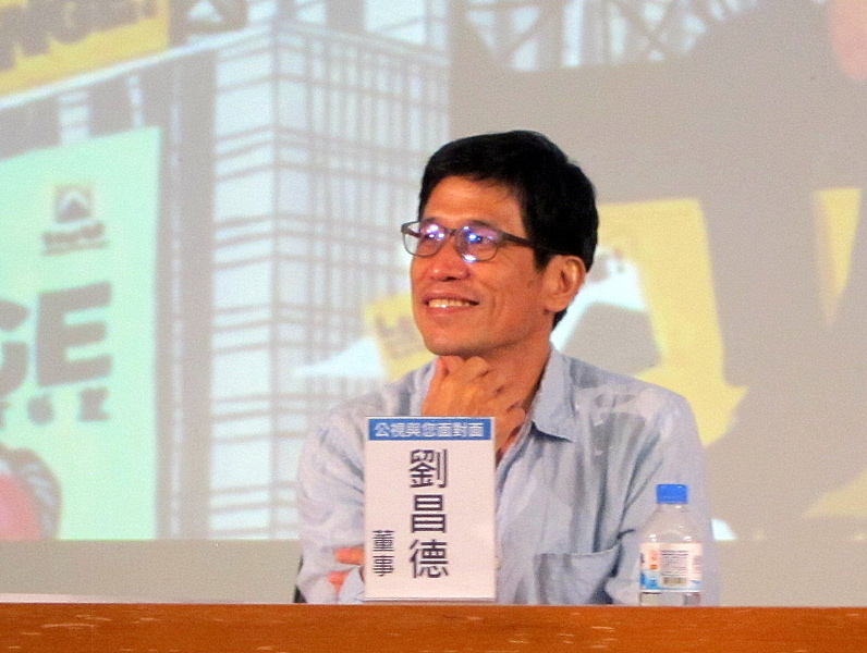劉昌德對《人選之人》所能引發的公共討論寄予期待。（特約記者陳洧農攝）