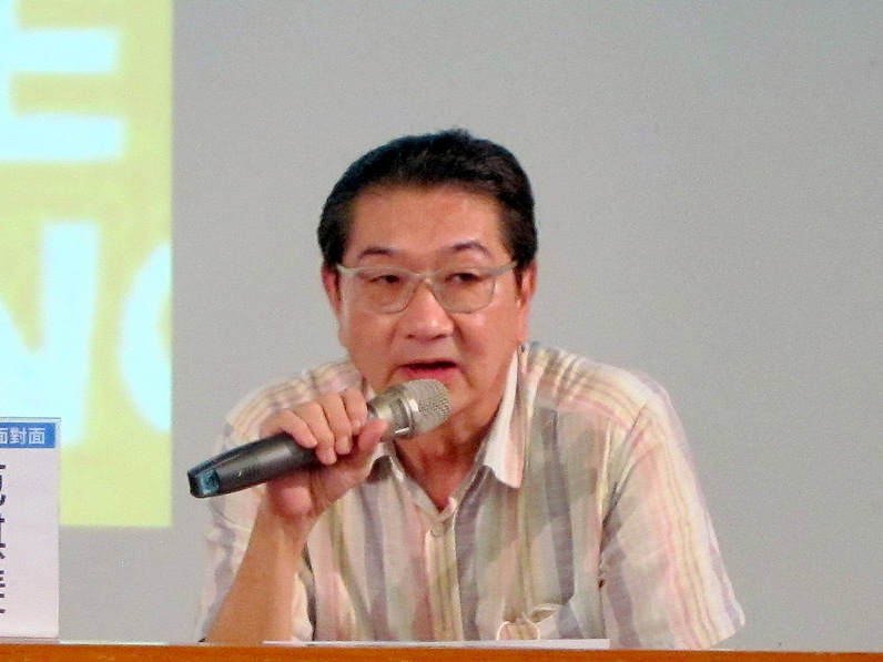 身為影視產業資深老將的林錫輝表達出對公視的信賴與支持。（特約記者陳洧農攝）